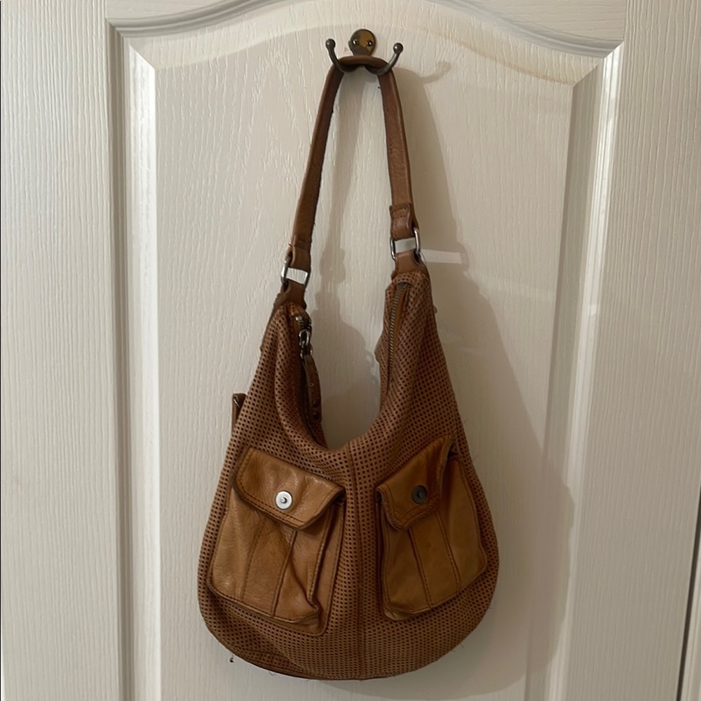 Brown Leather Shoulder Bag